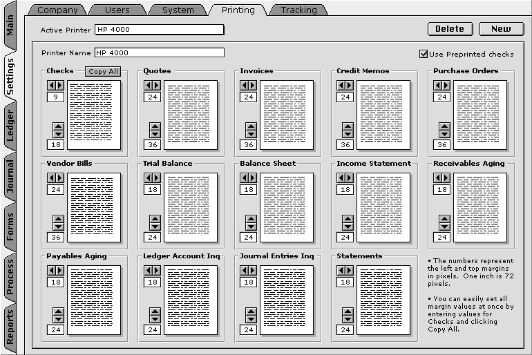 Print Settings